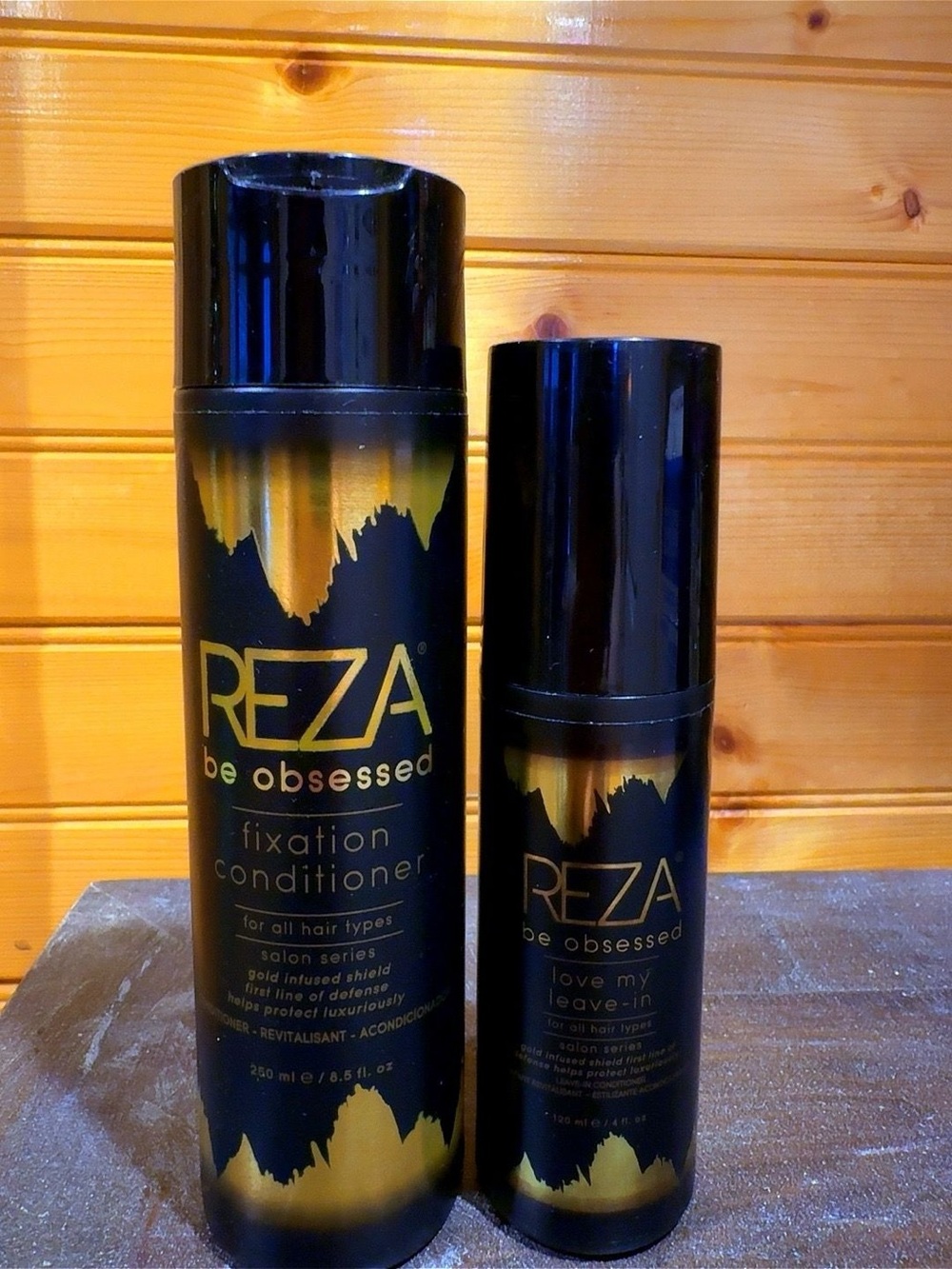 REZA Be Obsessed Haircare Duo Fixation Conditioner + Love My Leave-In RARE